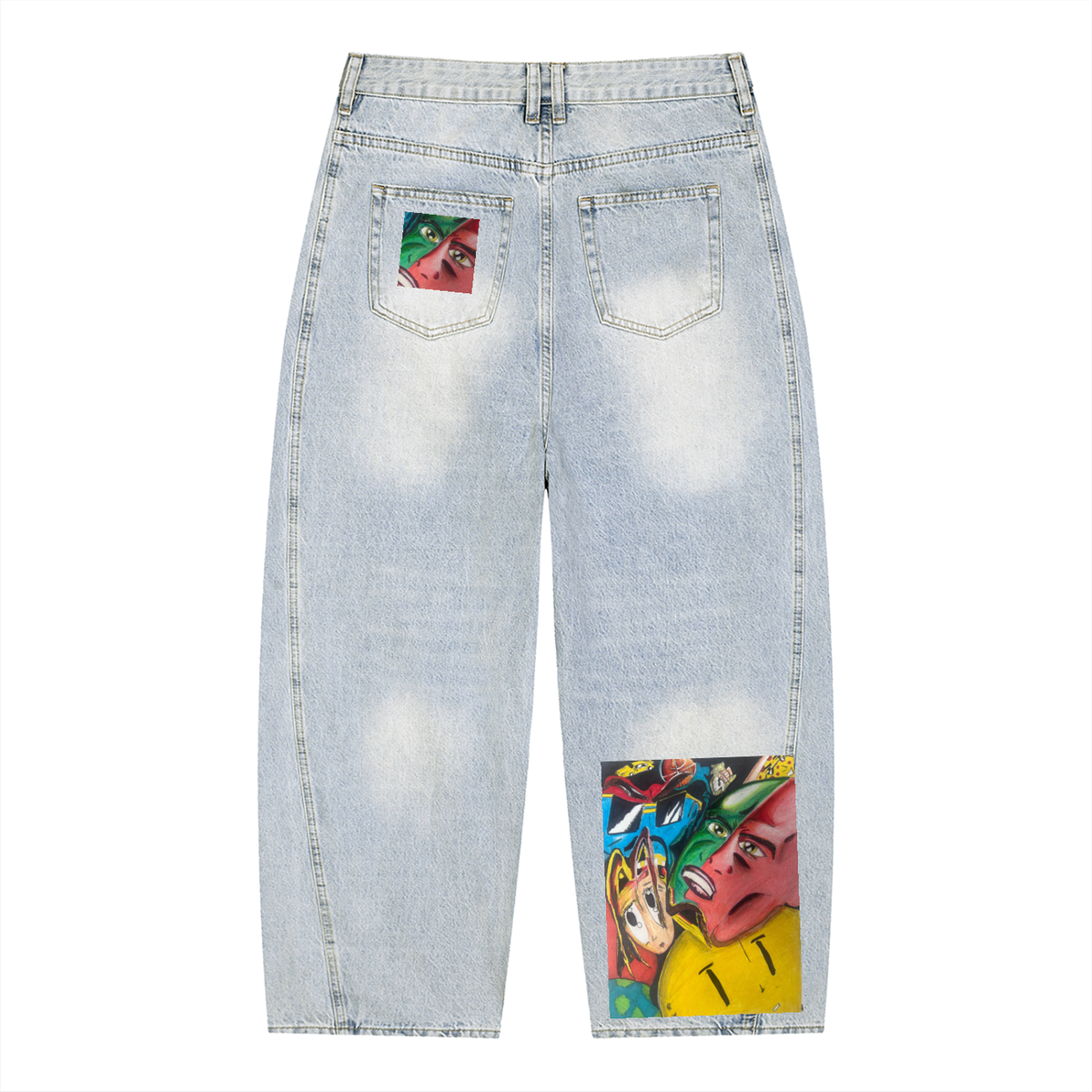 Abstract Emotions Denim Jeans