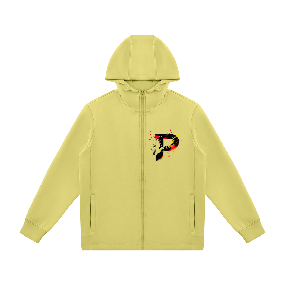 Panelique P logo Zip Up Hoodie