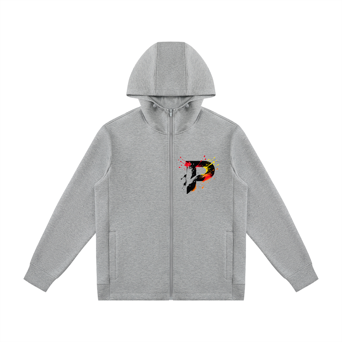 Panelique P logo Zip Up Hoodie