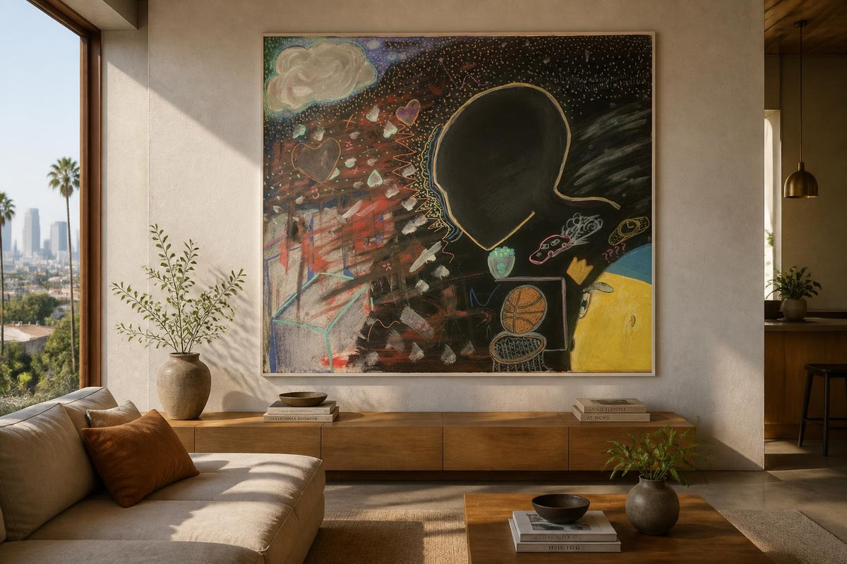 “Aura Nightfall” 24x36 Orginal Painting *1/1 Mixed media