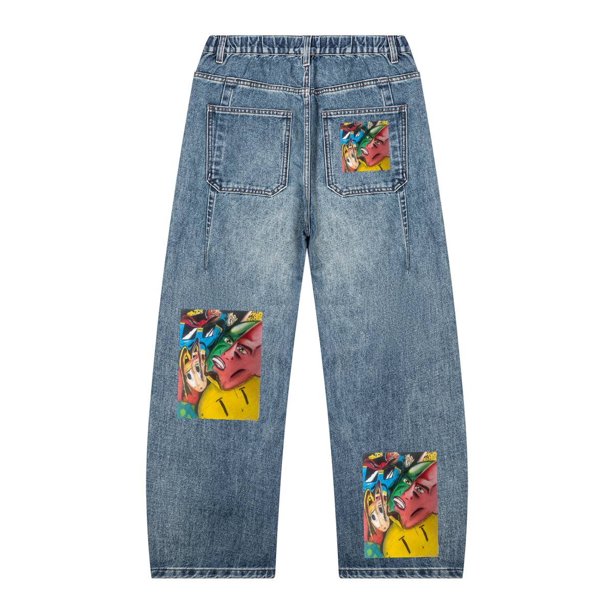 Abstract Emotions Denim Jeans