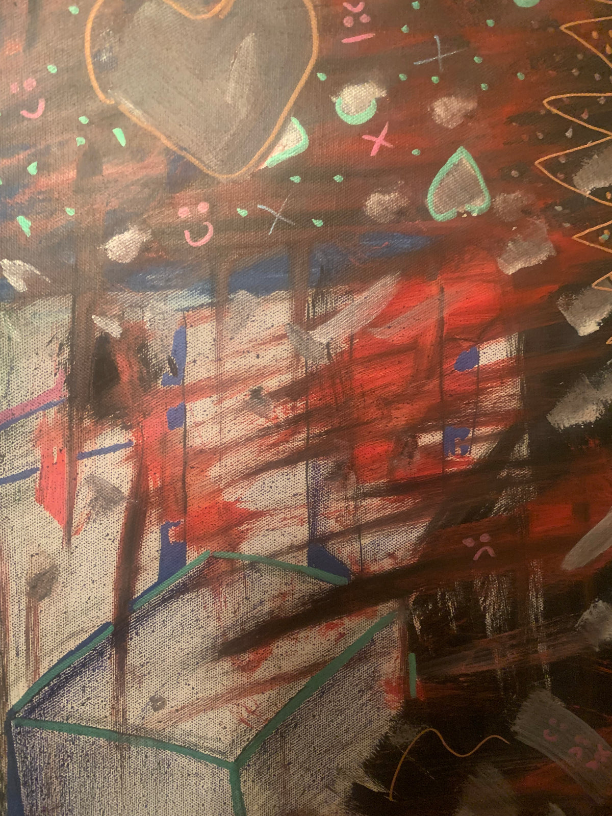 “Aura Nightfall” 24x36 Orginal Painting *1/1 Mixed media