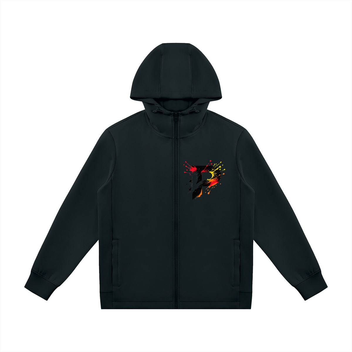 Panelique P logo Zip Up Hoodie